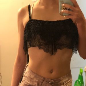 VS Laced Blavk Bralette